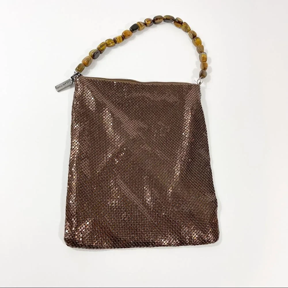 Bronze Whiting & Davis Mesh Bag - Picture 2 of 10
